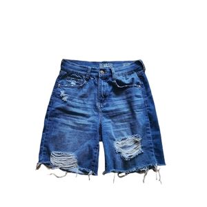 New York Rewash Super High-Rise Distressed Shorts Size 7/ 28